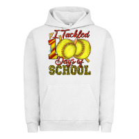 I Tackled 100days Of School Softball Urban Hoodie | Teevron