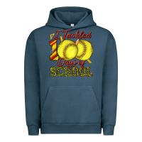Pigment Midnight Navy i tackled 100days of school softball Urban Hoodie - texasbilliewilder