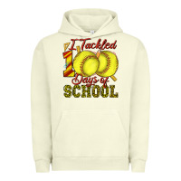 Pigment Pistachio i tackled 100days of school softball Urban Hoodie - texasbilliewilder