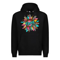 Black racing sunflower Premium Hoodie - AdoDesignShop