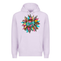 Lilac racing sunflower Premium Hoodie - AdoDesignShop