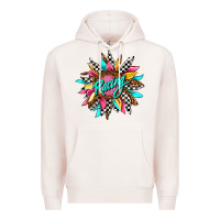 Pale Pink racing sunflower Premium Hoodie - AdoDesignShop