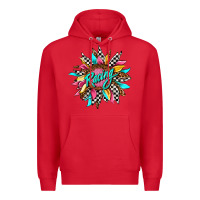 Red racing sunflower Premium Hoodie - AdoDesignShop