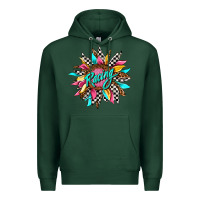Sports Green racing sunflower Premium Hoodie - AdoDesignShop