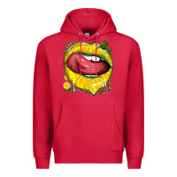Cardinal lemon lips with leopard Premium Hoodie - texasbilliewilder