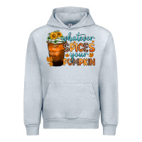 Heather Grey whatever spices your pumpkin Urban Hoodie - Zillion Design Studio