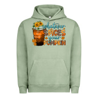 Pigment Oil Green whatever spices your pumpkin Urban Hoodie - Zillion Design Studio