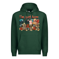 Sports Green i'm just here for the snacks american football Premium Hoodie - Zillion Design Studio