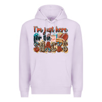 Lilac i'm just here for the snacks american football Premium Hoodie - Zillion Design Studio