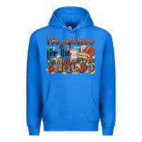 True Royal i'm just here for the snacks american football Premium Hoodie - Zillion Design Studio