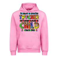 Fuchsia Pink it takes a special teacher to hear what a child cant say tbw Urban Hoodie - texasbilliewilder