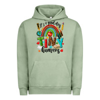 Pigment Oil Green it s a good day tiny humans Urban Hoodie - texasbilliewilder