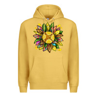 Antique Gold lemon sunflower Premium Hoodie - texasbilliewilder