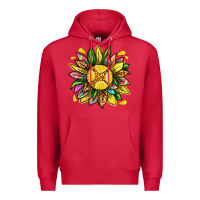 Cardinal lemon sunflower Premium Hoodie - texasbilliewilder
