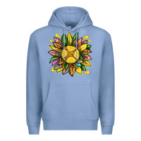 Colony Blue lemon sunflower Premium Hoodie - texasbilliewilder