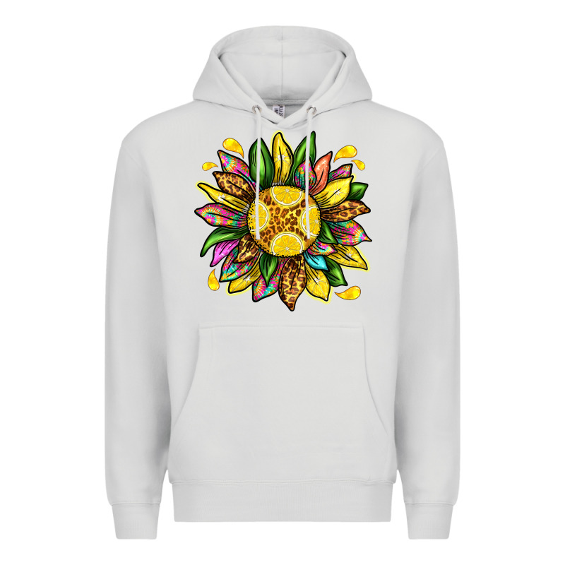 Lemon Sunflower Premium Hoodie by texasbilliewilder | Teevron