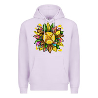 Lilac lemon sunflower Premium Hoodie - texasbilliewilder