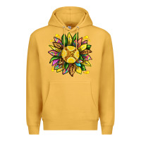 Mustard lemon sunflower Premium Hoodie - texasbilliewilder