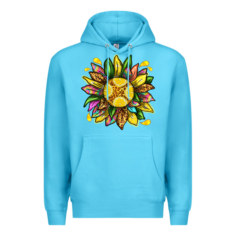 Lemon Sunflower Premium Hoodie by texasbilliewilder | Teevron