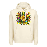 Sandshell lemon sunflower Premium Hoodie - texasbilliewilder