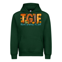 Forest Green tgif thank goodness it s fall Urban Hoodie - Zillion Design Studio