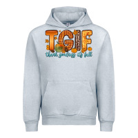 Heather Grey tgif thank goodness it s fall Urban Hoodie - Zillion Design Studio
