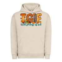 Pigment French Oak tgif thank goodness it s fall Urban Hoodie - Zillion Design Studio