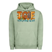 Pigment Oil Green tgif thank goodness it s fall Urban Hoodie - Zillion Design Studio