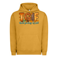 Pigment Peanut Butter tgif thank goodness it s fall Urban Hoodie - Zillion Design Studio