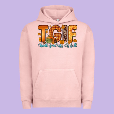 Tgif Thank Goodness It S Fall Urban Hoodie Designed By Zillion Design Studio