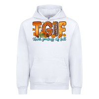 White tgif thank goodness it s fall Urban Hoodie - Zillion Design Studio