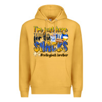 Mustard i'm just here for the snacks #volleyball brother Premium Hoodie - Zillion Design Studio