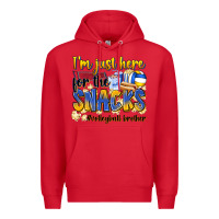 Red i'm just here for the snacks #volleyball brother Premium Hoodie - Zillion Design Studio