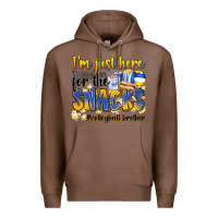 Chestnut i'm just here for the snacks #volleyball brother Premium Hoodie - Zillion Design Studio