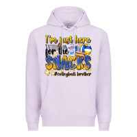 Lilac i'm just here for the snacks #volleyball brother Premium Hoodie - Zillion Design Studio