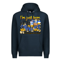 Navy i'm just here for the snacks #volleyball brother Premium Hoodie - Zillion Design Studio