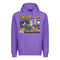 Purple i'm just here for the snacks #volleyball brother Premium Hoodie - Zillion Design Studio