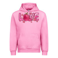 Fuchsia Pink love breast cancer Urban Hoodie - Zillion Design Studio