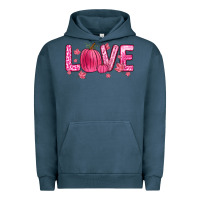 Pigment Midnight Navy love breast cancer Urban Hoodie - Zillion Design Studio