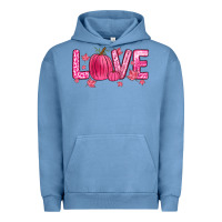 Pigment Pebble Blue love breast cancer Urban Hoodie - Zillion Design Studio