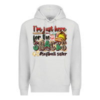 Dove Grey i'm just here for the snacks #softball sister Premium Hoodie - Zillion Design Studio