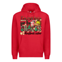 Red i'm just here for the snacks #softball sister Premium Hoodie - Zillion Design Studio