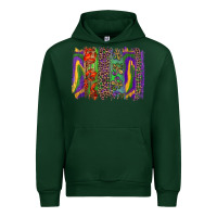 Forest Green mardi gras brushstroke Urban Hoodie - RanaPortraitStore