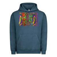 Pigment Midnight Navy mardi gras brushstroke Urban Hoodie - RanaPortraitStore