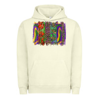 Pigment Pistachio mardi gras brushstroke Urban Hoodie - RanaPortraitStore