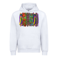 White mardi gras brushstroke Urban Hoodie - RanaPortraitStore