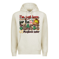 Oatmeal Heather i'm just here for the snacks #softball sister Premium Hoodie - Zillion Design Studio
