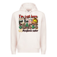 Pale Pink i'm just here for the snacks #softball sister Premium Hoodie - Zillion Design Studio