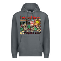 Rock i'm just here for the snacks #softball sister Premium Hoodie - Zillion Design Studio