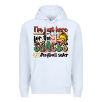 White i'm just here for the snacks #softball sister Premium Hoodie - Zillion Design Studio